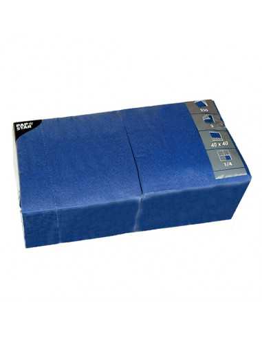 Guardanapos de papel liso cor azul escuro 40 x 40 cm