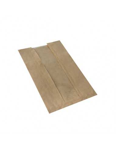 Sacos de padaria papel Kraft com Janela de PLA 30 x 16 x 6 cm Pure