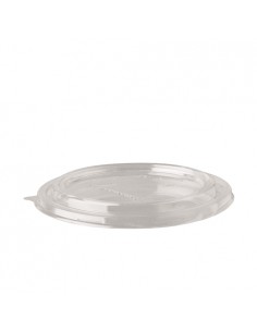 Tapas para ensaladera redonda bioplástico PLA transparente Ø 15 cm Pure