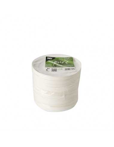 Tapas soperas caña azúcar compostables Ø14 cm Pue color Blanco