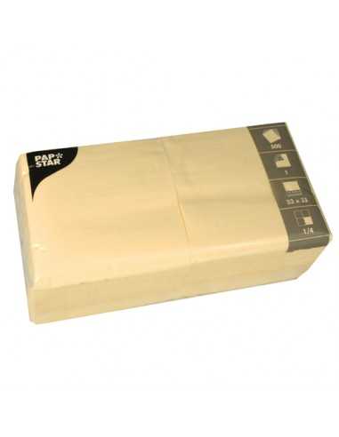 Servilletas de papel crema económicas 33 x 33 cm 1 capa
