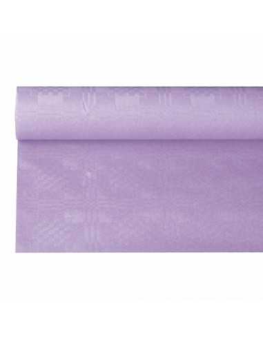 Toalha de mesa papel com relevo damasco cor violeta 6 m x 1,2 m