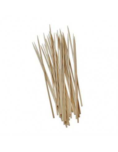 Espetos de madeira bambu curtos Ø 2,5mm x 15 cm Pure