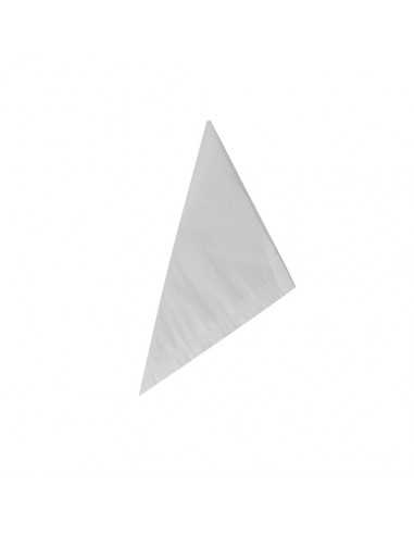 1000 Bolsas em triangulo 17 cm x 17 cm x 24 cm branco Contéudo 100 g