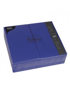 Servilletas de papel hostelería color azul oscuro Bistro 40 x 32cm