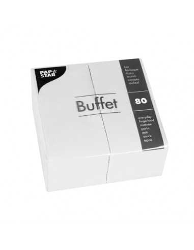 Guardanapos de papel Buffet 33 cm x 33 cm cor branco