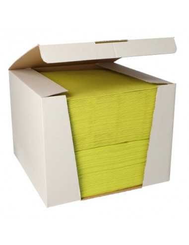 Guardanapos papel aparência tecido cor verde limão Royal Collection 40 x 40 cm
