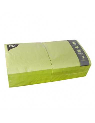 Servilletas de papel hostelería color verde lima 40 x 40 cm