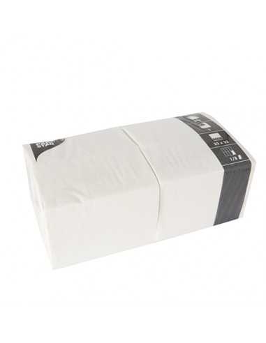 Servilletas de papel hostelería color blanco 33 x 33 cm