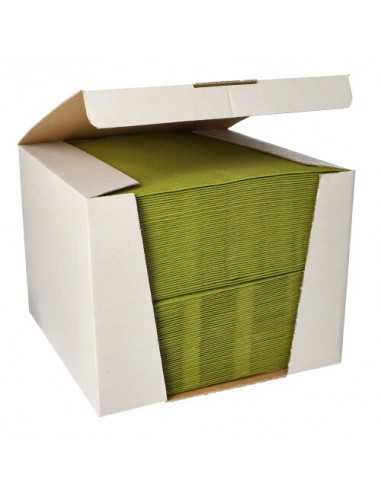 Guardanapos papel aparência tecido cor verde oliva Royal Collection 40 x 40 cm