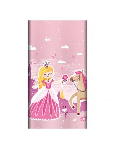 Mantel de papel fiestas infantiles Princesas compostables 120 x 180cm