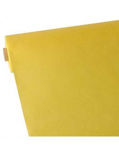 Toalha de mesa papel tipo tecido amarelo Soft selection 40 m x 0,9 m