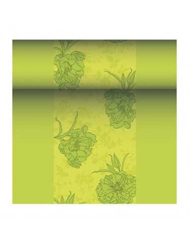 Camino mesa papel aspecto tela decorado color verde Royal Collection 24 m x 40 cm Thalia