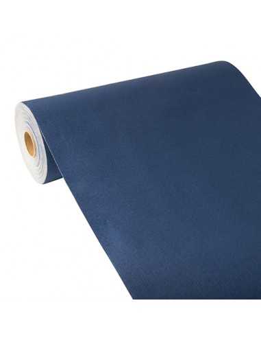 Caminho de mesa papel tipo tecido, PV-Tissue mix "ROYAL Collection" 24 m x 40 cm azul escuro