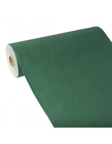 Caminho de mesa papel tipo tecido, PV-Tissue mix "ROYAL Collection" 24 m x 40 cm verde escuro