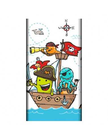 Mantel de papel fiestas infantiles Piratas compostables 120 x 180cm