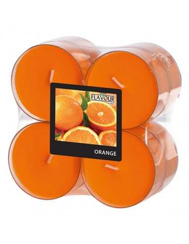 Velas lamparinas aromáticas laranja maxi Ø 59 x24 mm cor laranja