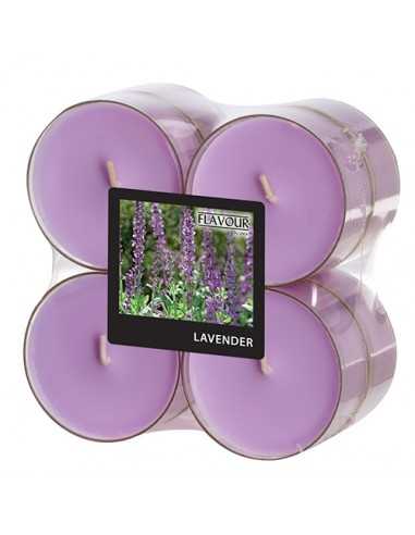 Velas lamparilla perfumadas violetas color lila maxi Ø 59 x 24mm