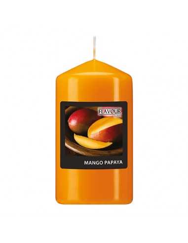 Vela de taco aromática mango papaya color naranja Ø 58 x 110 mm