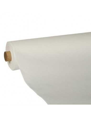 Toalha de mesa papel aspecto tecido cor branco Royal Collection 25 x 1,18 m