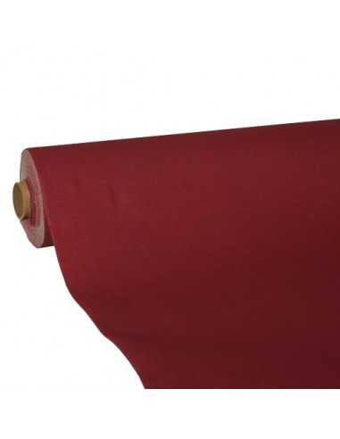 Toalha de mesa papel aspeto tecido cor bordeau 25 m x 1,18 m Royal Collection