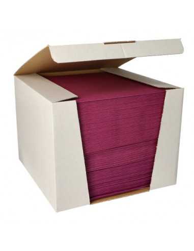 Servilletas papel aspecto tela color morado Royal Collection 40 x40 cm