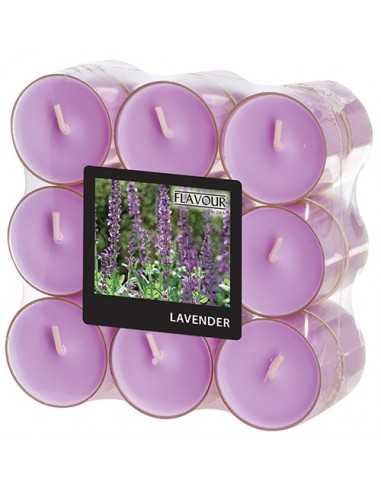 Velas lamparilla perfumadas lavanda color violeta  Ø 38 x 24mm