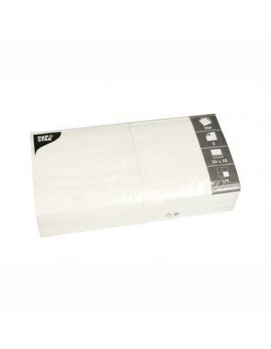 Guardanapos de papel branco para hospedaria 33 cm x 33 cm