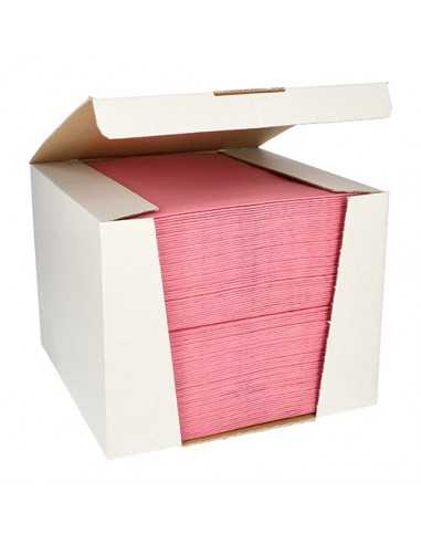 Guardanapos papel aparência tecido cor rosa Royal Collection 40 x 40 cm