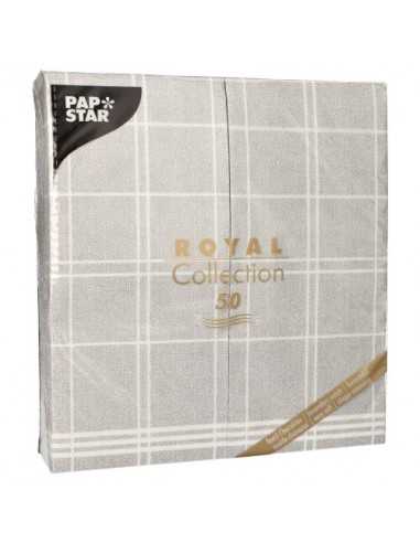 Guardanapos papel decorados cinza Royal Collection Kitchen Craft