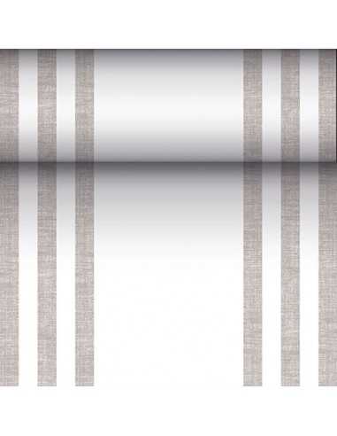 Corredor de mesa papel tipo tecido cinza "Lines" Royal Collection 24 m x 40cm