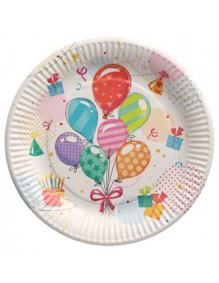 Platos para fiestas, cumpleaños infantiles, celebraciones y eventos. Platos  de Papel para Fiestas, Deshechables - Monouso