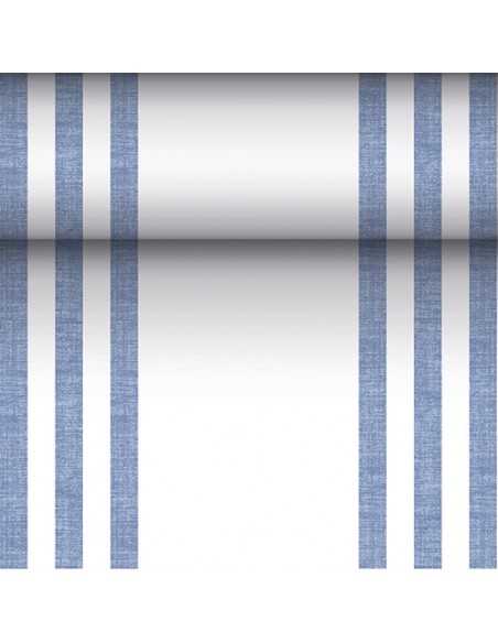 Camino mesa papel rayas azul Royal Collection 24 m x 40 cm