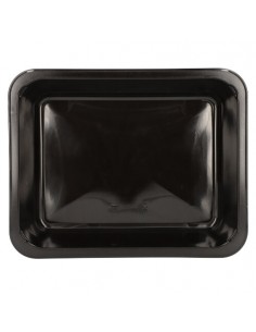 Bandejas microondables plástico negro take away 1330 ml