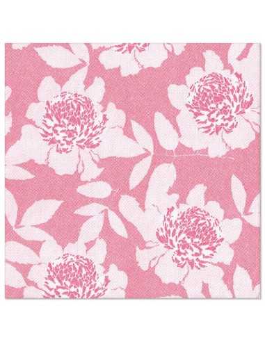 Servilletas de papel decoradas rosa Royal Collection 40 x 40cm Adele