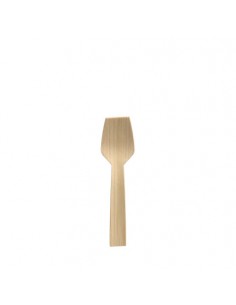 Cucharillas para helado madera bambú natural 9,2 cm Pure