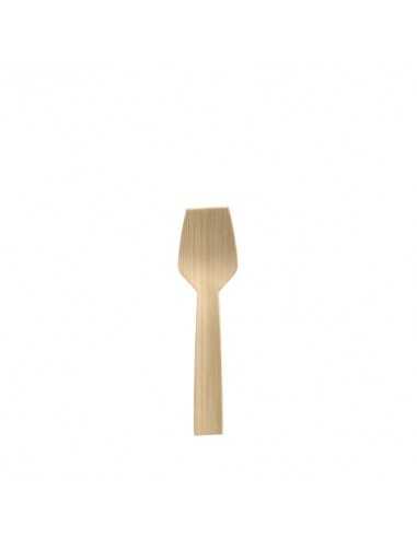 Colheres para gelado madeira de bambu compostáveis  9,2 cm Pure