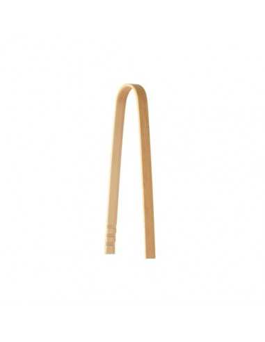 Pinzas madera para tapas fingerfood bambú 10cm