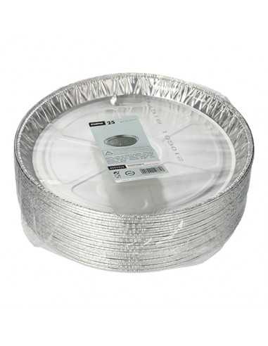 Bandejas redondas de aluminio para horno Ø 27 x 2,2cm