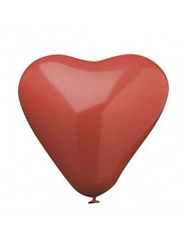 Balões de coração cor vermelho decoração Ø 26 cm
