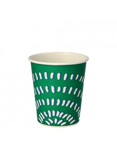 Vasos de cartón color verde para bebidas frías To Go 200 ml
