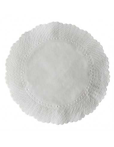 Napperons de papel branco para bolos redondo Ø 20,5 cm