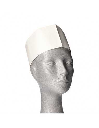 Chapéus pasteleiro em papel krepebranco tamanho 55 -62