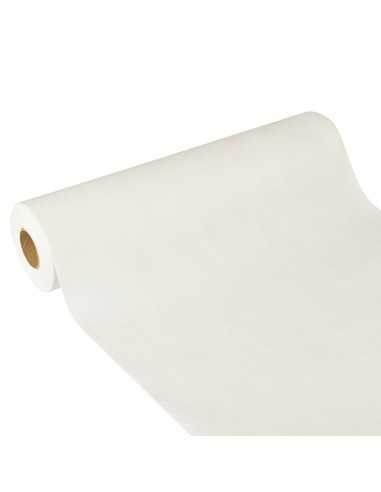 Toalha de centro mesa em papel não tecido impermeável Soft Selection Plus 24 m x 40 cm branco