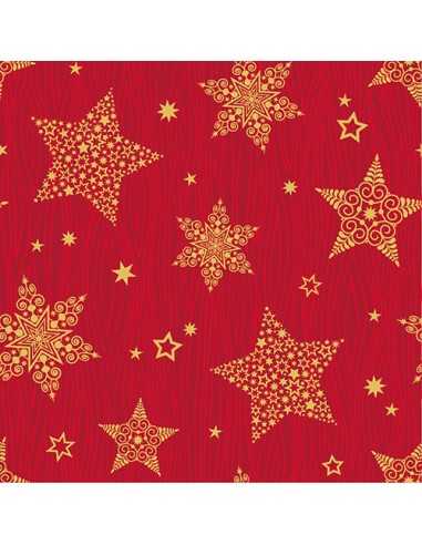 Guardanapos papel decorados natal cor vermelho 25 x 25 cm "Christmas Shine"