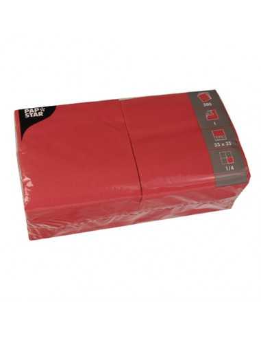 Guardanapos de papel econômicos cor vermelho 33 x 33 cm