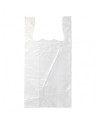 Bolsas de plástico blanco camiseta 60 x 30 x 18cm