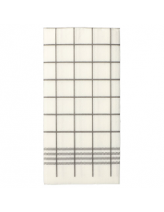 Servilletas de papel micro-gofrado decoradas gris 1/8 39 x 40 cm