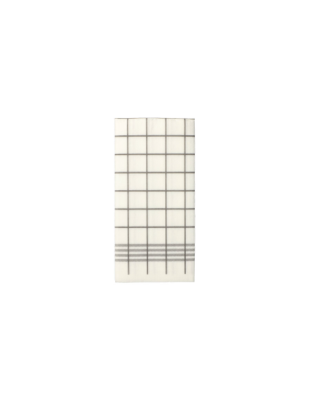 Servilletas de papel micro-gofrado decoradas gris 1/8 39 x 40 cm