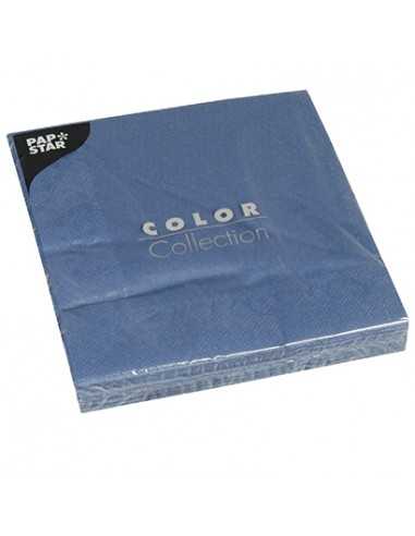 Guardanapos de papel cor azul escuro 3 folha 40 x 40 cm